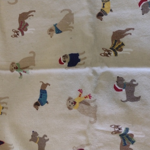 Cuddl Duds Cream and Multicolor Dog Print Bedding Set - Picture 1 of 7